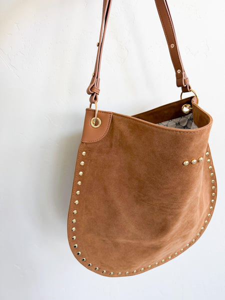 Suede Boho Tote Bags