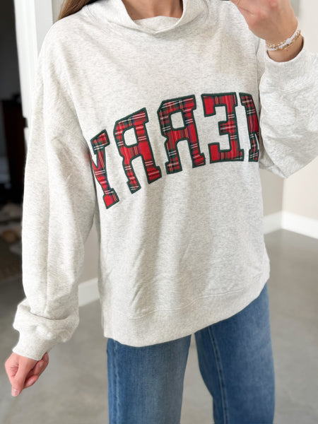 Merry [patch work] Mock Neck