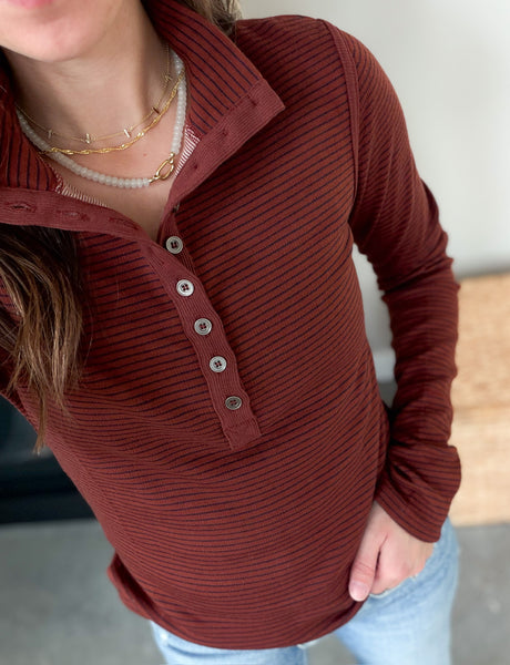 Kelli Ribbed Henley