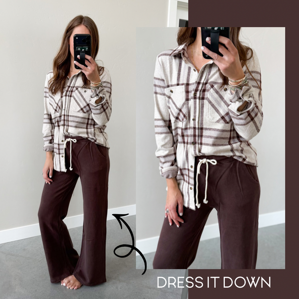 Cliff Mocha Sweatpants