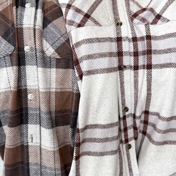 Maple Soft Button Down [oatmeal mix]