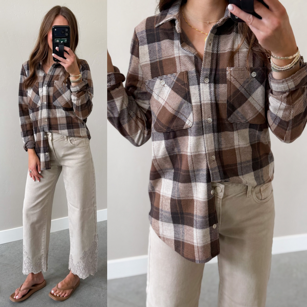 Maple Soft Button Down [mocha mix]