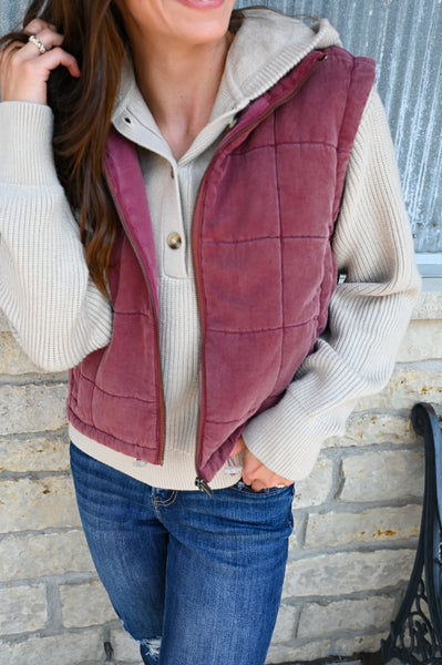 Baili Tencel Quilted Vest