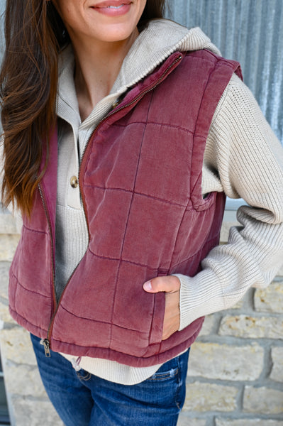 Baili Tencel Quilted Vest