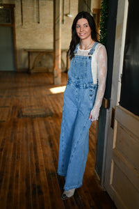 L Wide Leg Overalls