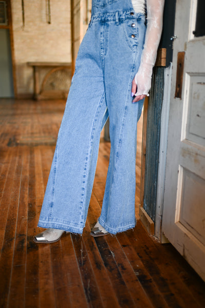 L Wide Leg Overalls