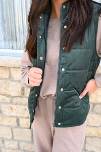 SUPER SOFT Micro Ribbed Vest [evergreen]