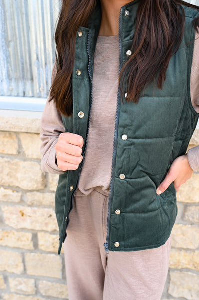 SUPER SOFT Micro Ribbed Vest [evergreen]