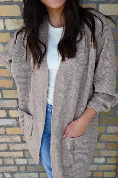 Heaven in a Cardigan [evergreen + taupe]