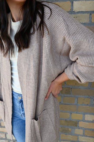 Heaven in a Cardigan [evergreen + taupe]