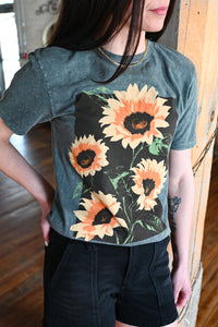 Sunflower Acid Wash Graphic Tee