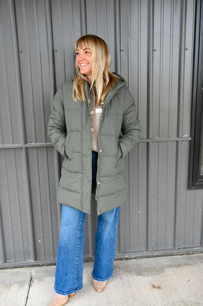 Matte Winter Coat [olive, black, taupe]