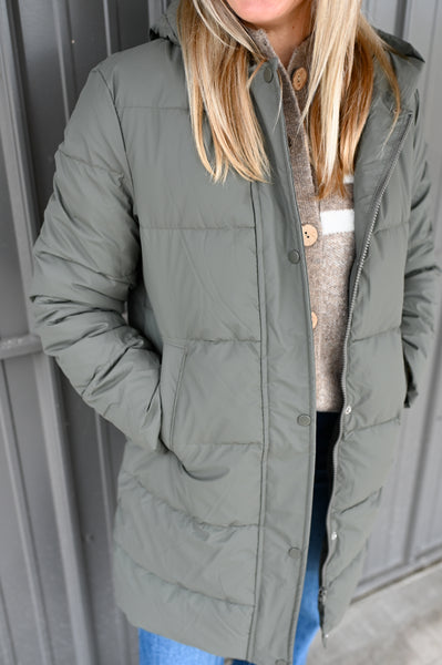 Matte Winter Coat [olive, black, taupe]