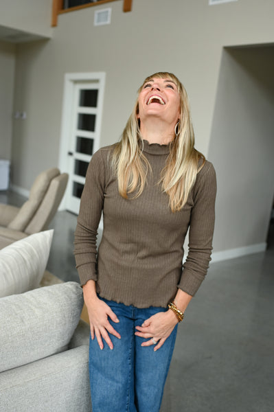 Cria Soft Ribbed Mock Neck