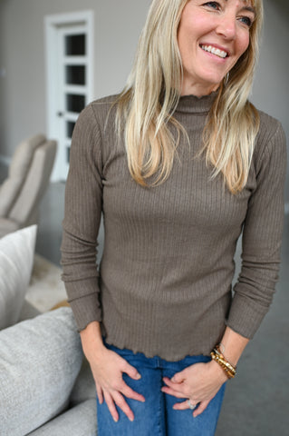 Cria Soft Ribbed Mock Neck