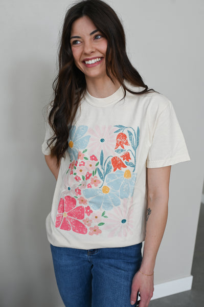 Spring Floral Graphic Tee