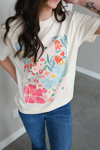 Spring Floral Graphic Tee