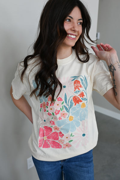 Spring Floral Graphic Tee
