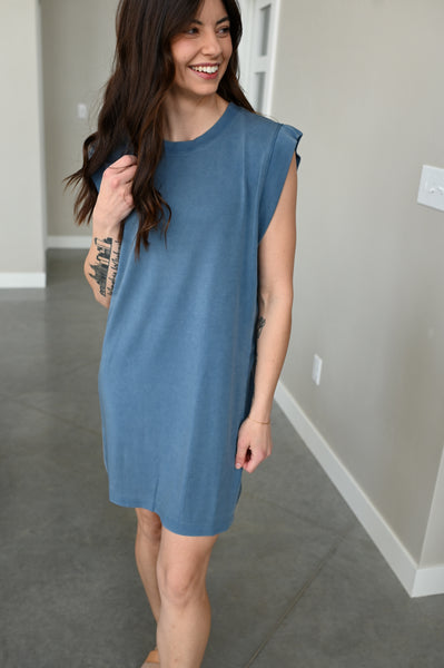 Carli Tshirt Dresses [stripe, coral, blue]