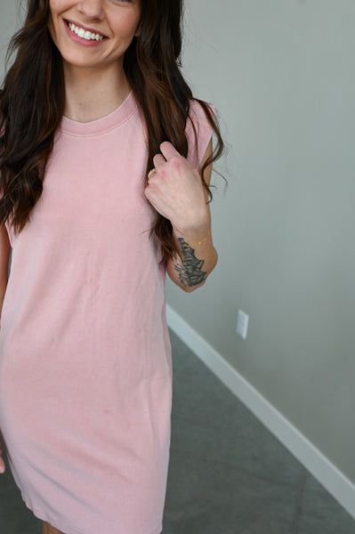 Carli Tshirt Dresses [stripe, coral, blue]