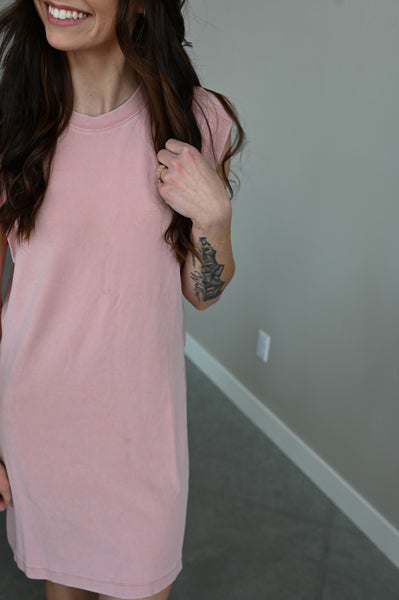 Carli Tshirt Dresses [stripe, coral, blue]