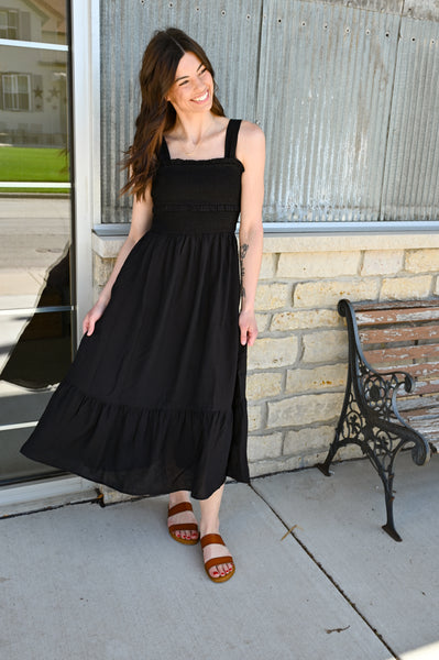 Simple Black Favor Dress