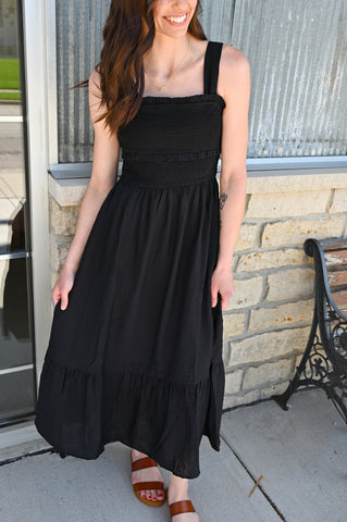 Simple Black Favor Dress