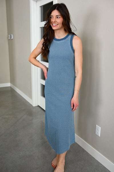 Holter Denim Acid Wash Midi Dress