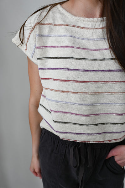 Drea Multi- Stripe Top