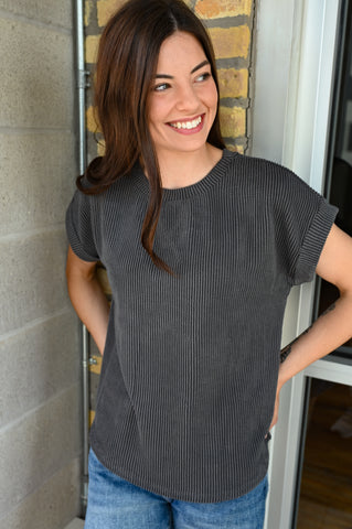 Bear Ribbed Tshirt