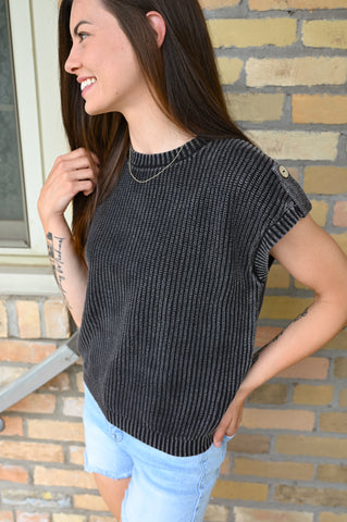 Jaxy Knit Tops [burgundy & black]