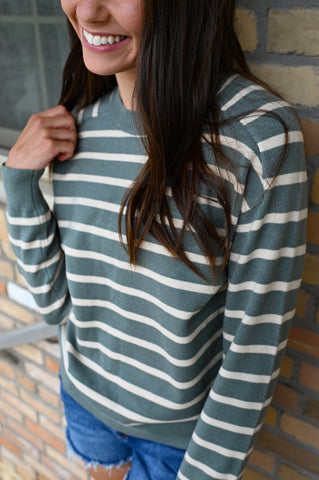 Kacie Light Weight Knit [plum & teal & taupe]
