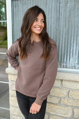 Quilted Henley
