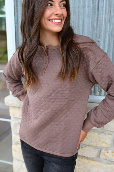 Quilted Henley