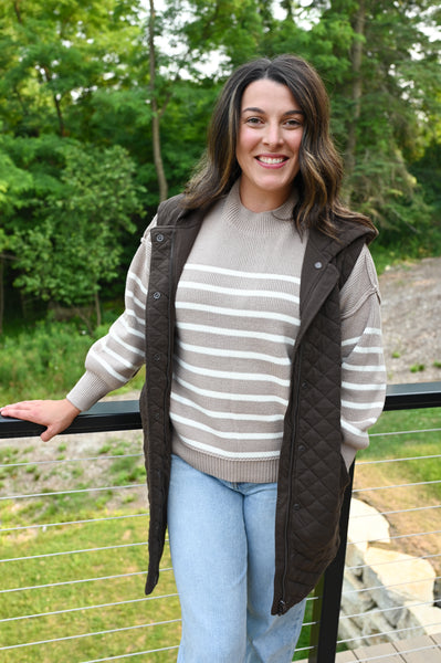 Avalanche Quilted Vest [espresso & black]