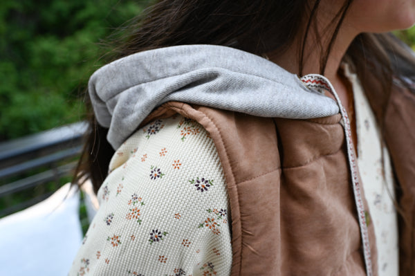 Geneva Hooded Camel Vest