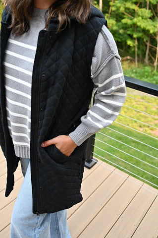 Avalanche Quilted Vest [espresso & black]