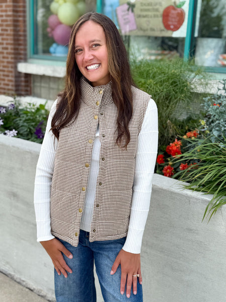Country Crisp Floral Lined Vest