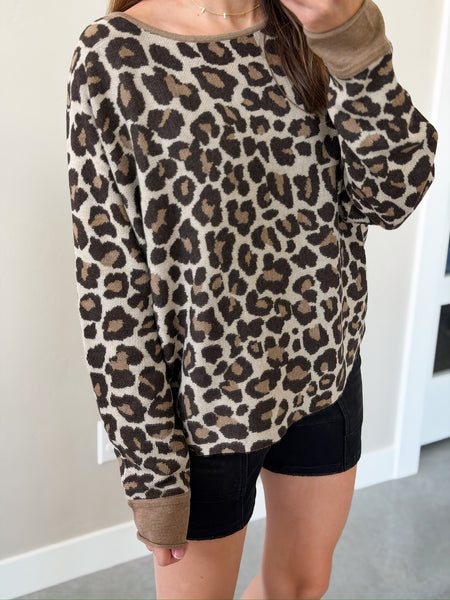 Leo Leopard Boatneck