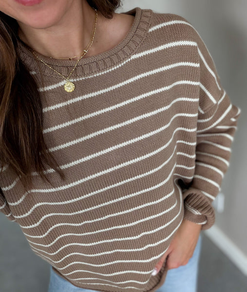 Benton Rolled Collar Knit