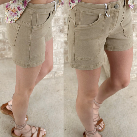 Khaki Summer Shorts