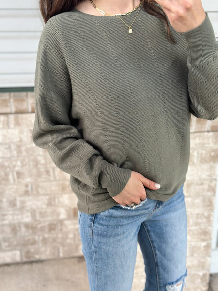 Dona Textured Butter Soft Sweater