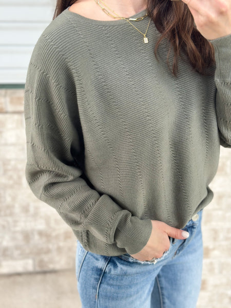 Dona Textured Butter Soft Sweater