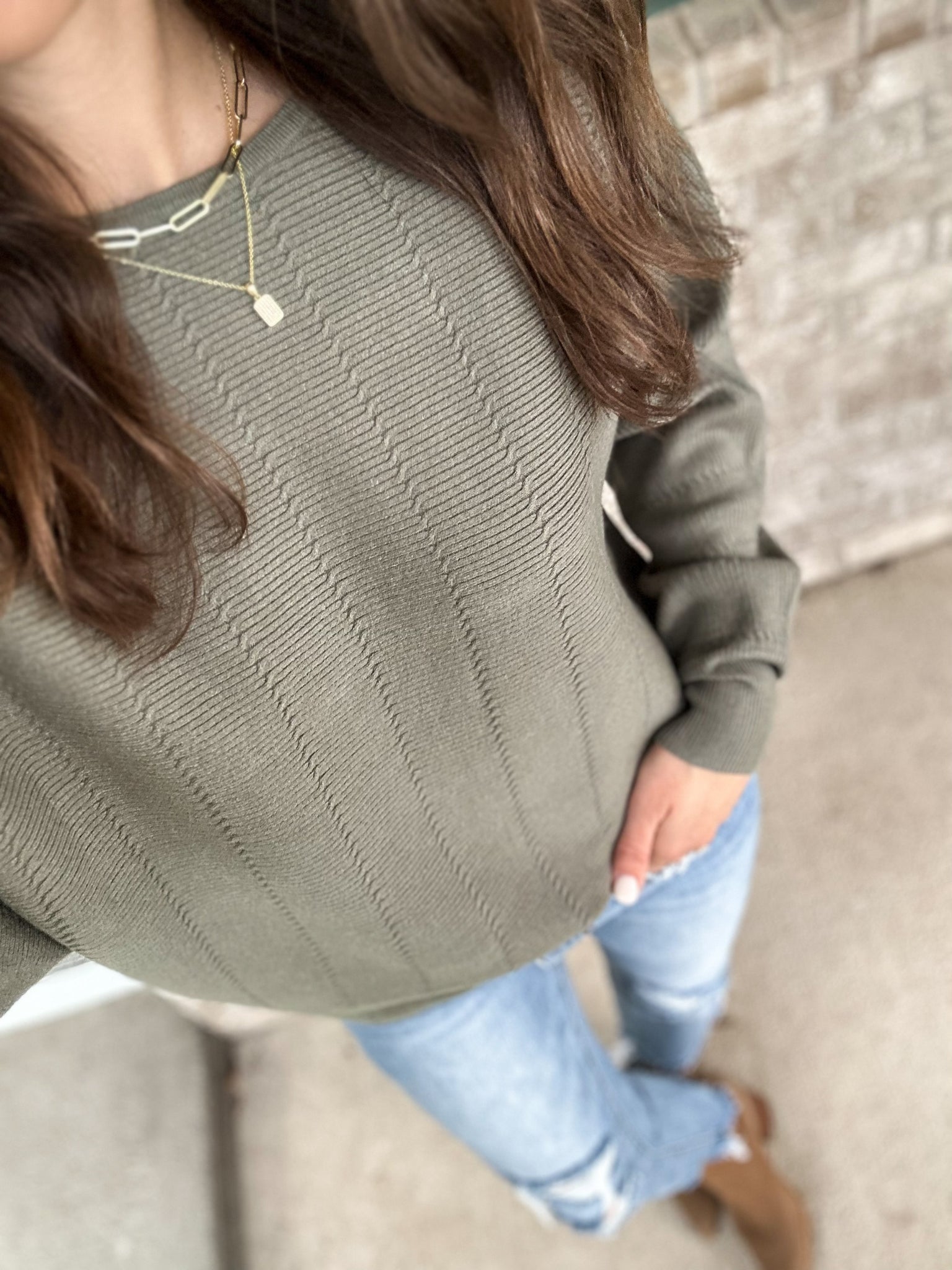 Dona Textured Butter Soft Sweater