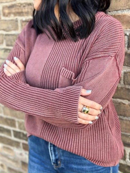 Kinni Acid Wash Sweater