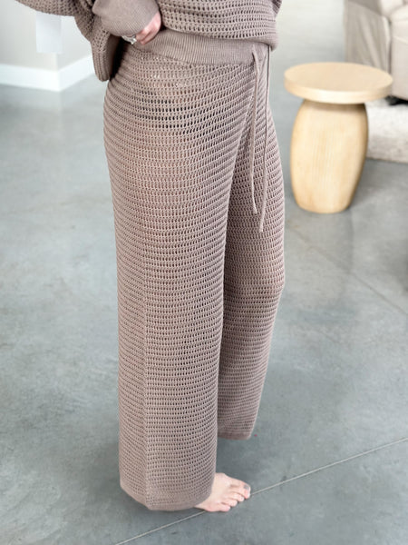 Beach Cover Up Crochet Bottoms [pink & taupe] pants and shorts