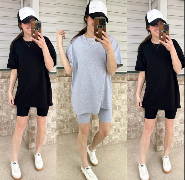 Cotton Stretchy Biker Sets [3 colors]