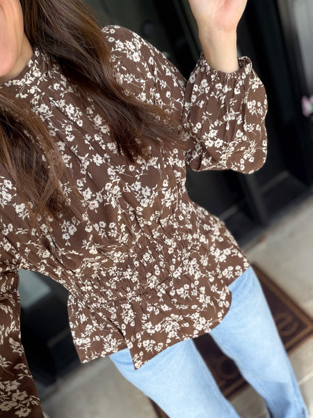 Winnie Bow Neck Peplum Top