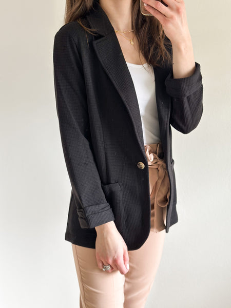 Career Blazer [textured black]