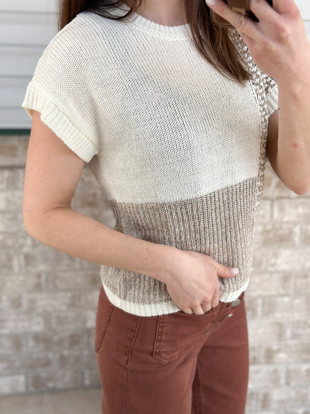 Tanyi Knit Tops [taupe mix & black mix]